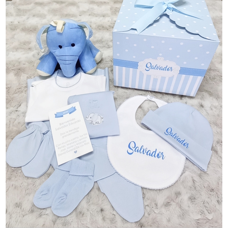 Ajuar de Regalo para Bebes - 9 piezas - Ajuar Set de Bienvenida